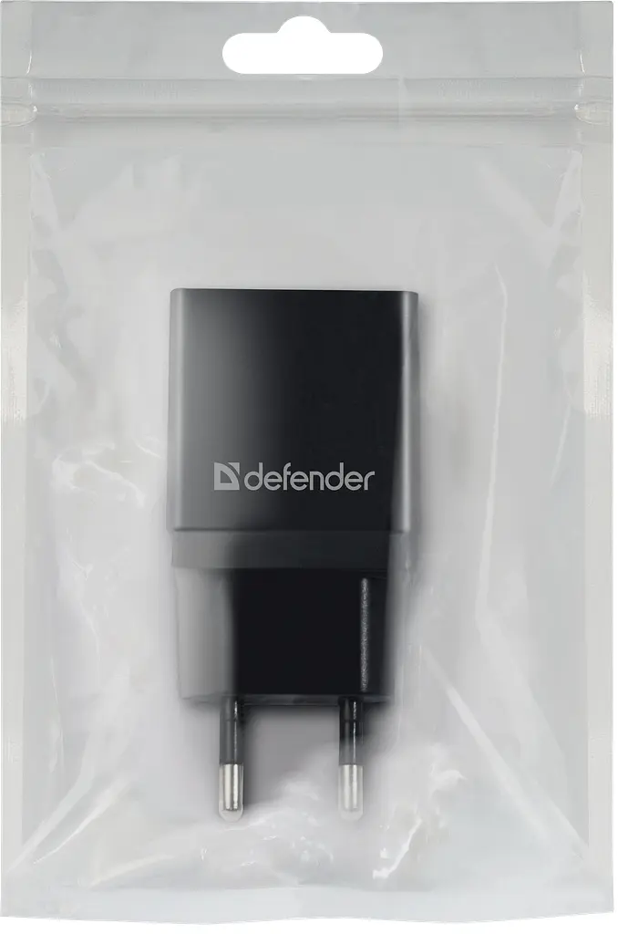 Мережевий зарядний пристрій Defender EPA-10 чорний, 1xUSB, 5V/2.1A, Package (83572) (6505065) - фото 3