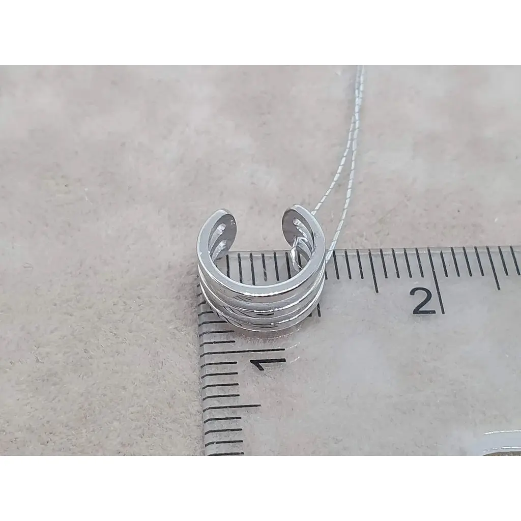 Золота сережка-кафф на хелікс Платон. 3С364/00Б - фото 4