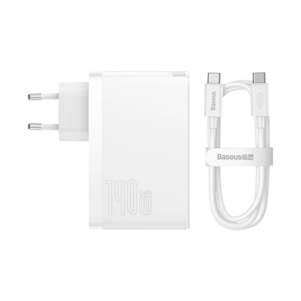Сетевое зарядное устройство для Baseus GaN5 Pro 3 порта 1*USB + 2*Type-C 140 W (CCGP100202) белый - фото 3