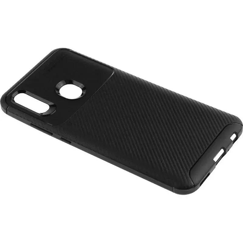 Чохол-накладка Toto TPU Carbon Fiber 1.5 mm Case HuAwei P Smart 2019 Black - фото 3