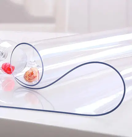 М'яке скло Прозора силіконова скатертина на стіл Soft Glass Захист для меблів 2.4х1.5 м (товщина 0.5 мм) - фото 2