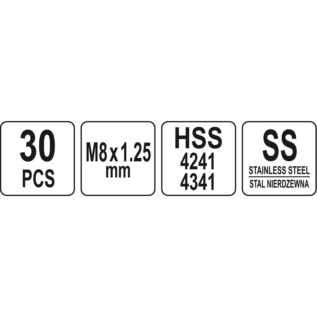 Набір інструментів Yato для ремонту різьби M8x1,25 (YT-17633) - фото 4