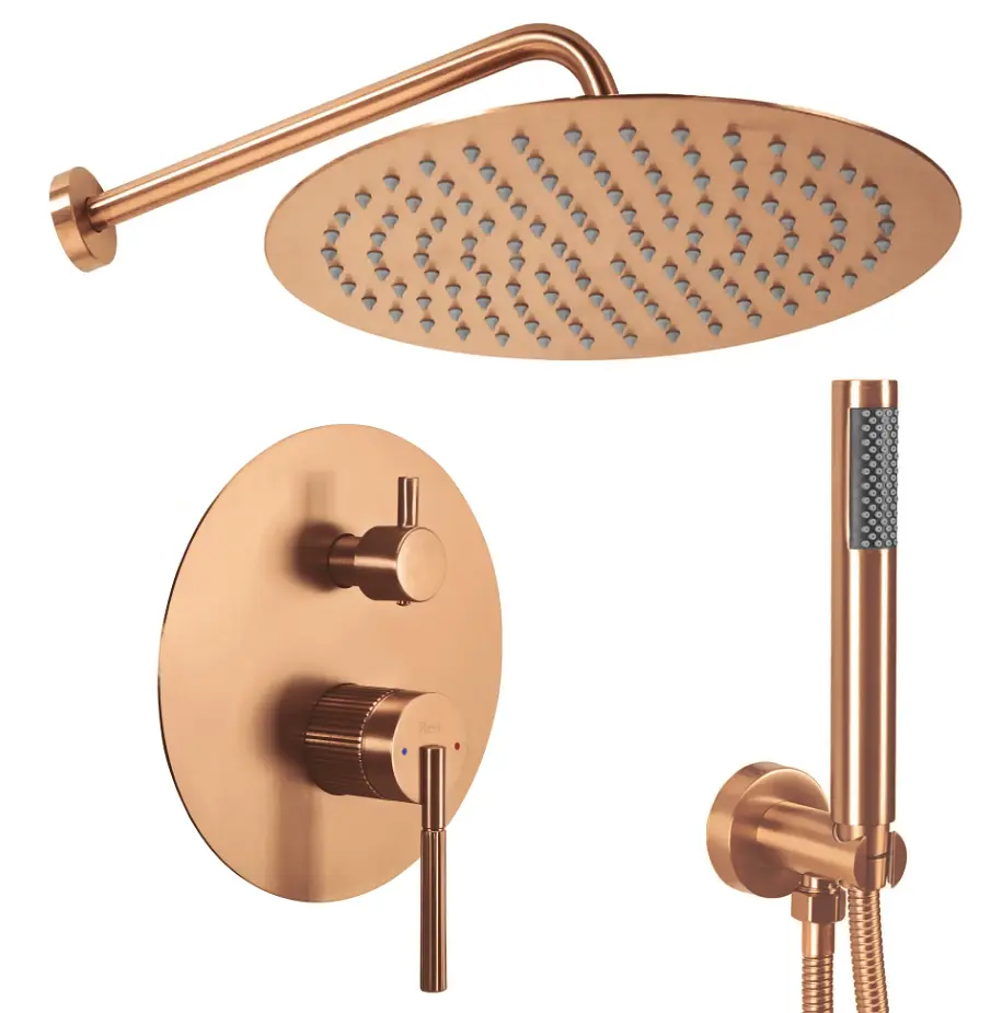 Душова система прихованого монтажу Rea Argon + BOX brushed copper REA-P4330