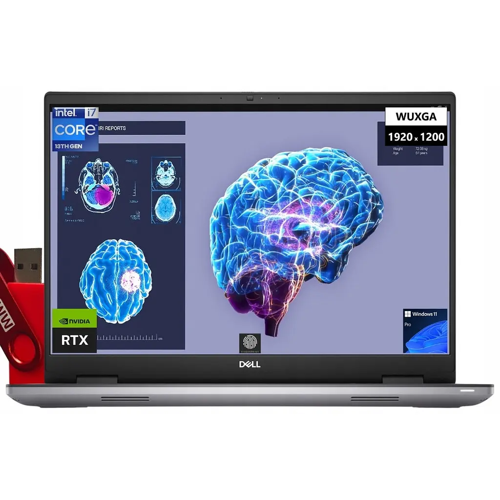 Ноутбук,Dell,i7-13850HX,32 GB,4TB,1920x1200 IPS,RTX 1000 Ada 6GB,set complet с pendrive - фото 2