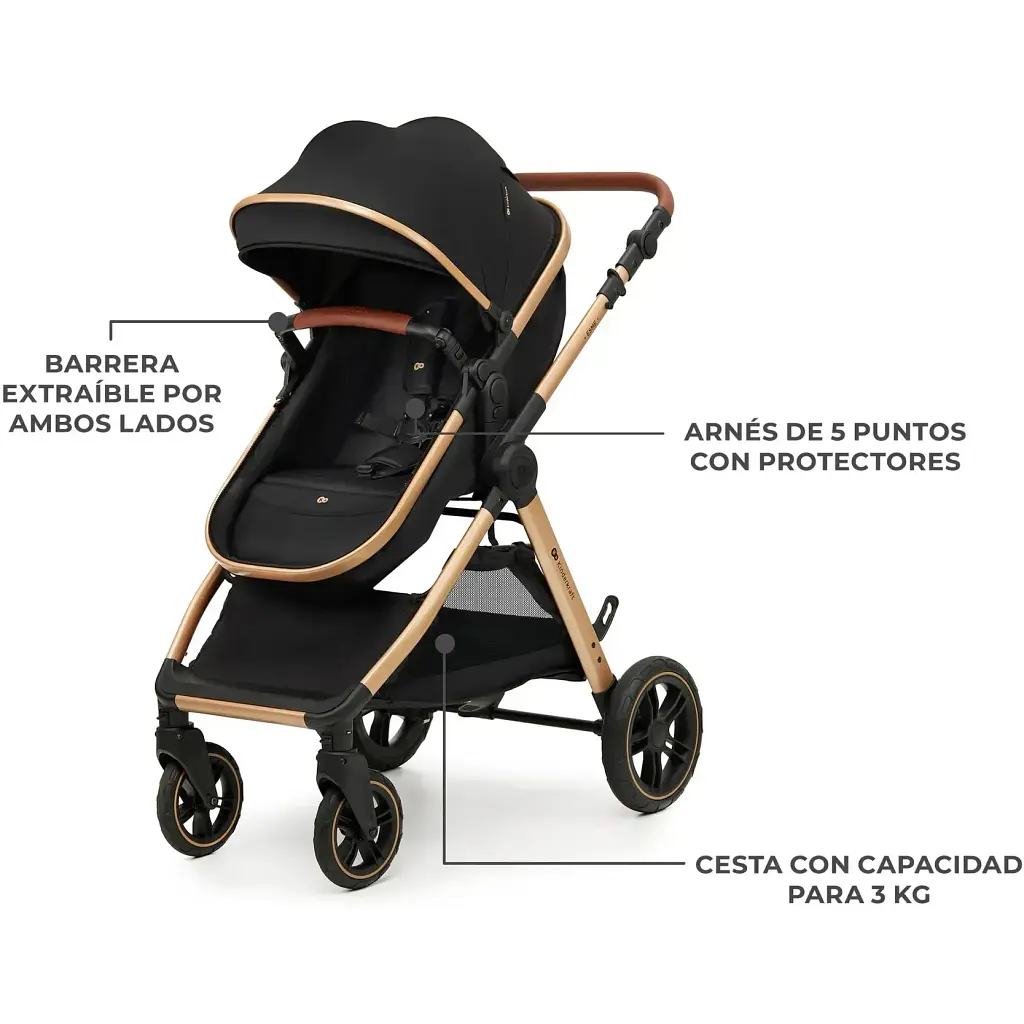 Універсальна коляска 2 в 1 Kinderkraft Esme Black (KSESME00BLK2000) - фото 2