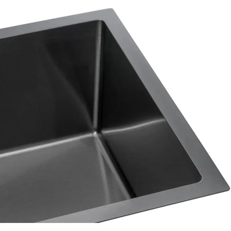 Мийка кухонна GRANADO Under top L STEEL S201 black (GS09201B) - фото 5