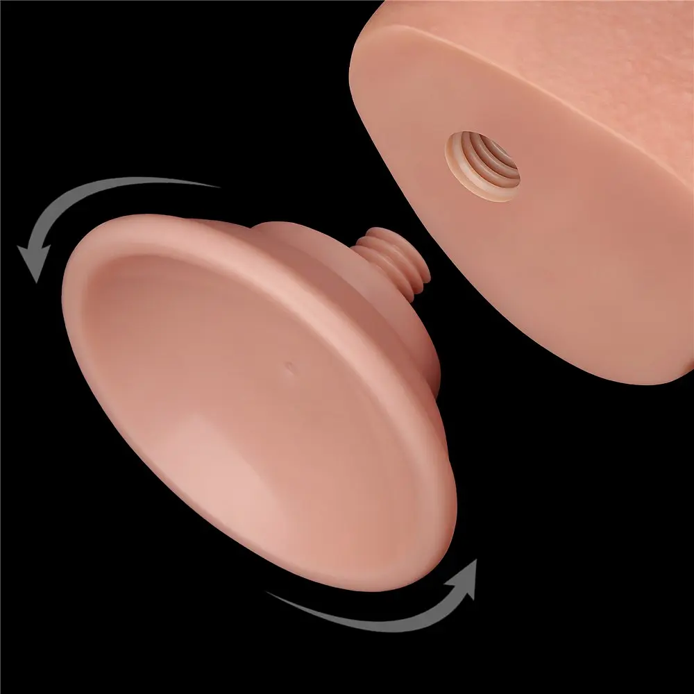 Фаллоимитатор Sliding-Skin Dual Layer Dong 9.5'' 24 см телесный - фото 14