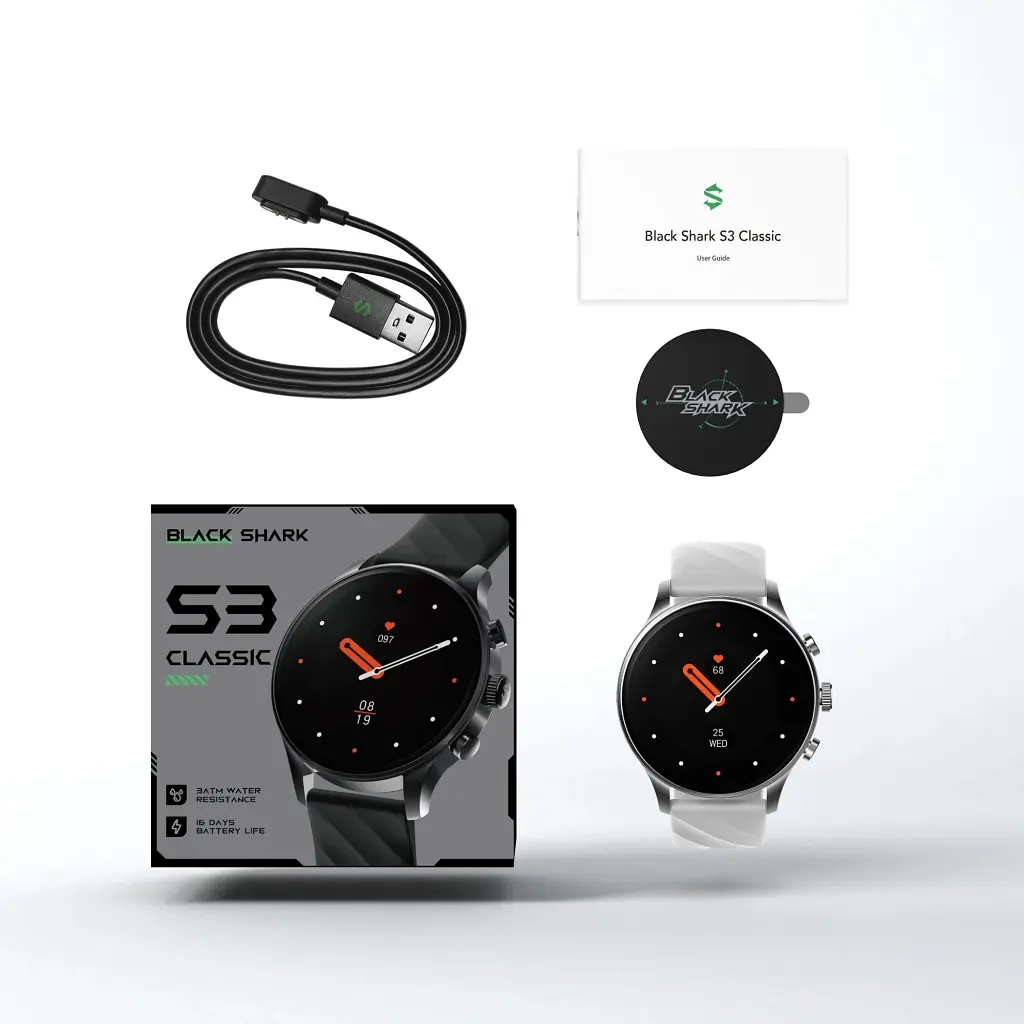 Смарт-годинник Black Shark S3 Classic BS-W2410 Срібний (1184525) - фото 4