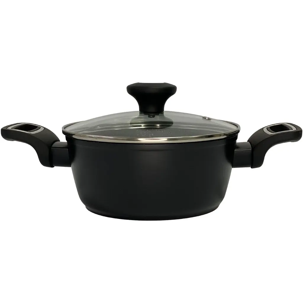 Жаровня Krauzer Titanium Line, с крышкой, 22 см, 3,5 л (78117) - фото 2