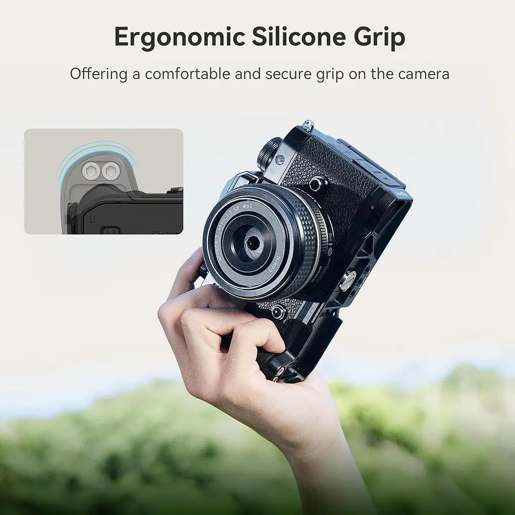 Рукоятка L-подібної форми SmallRig Z для Nikon з ергономічною силіконовою рукояткою, вбудованою швидкознімною пластиною для Arca - фото 5