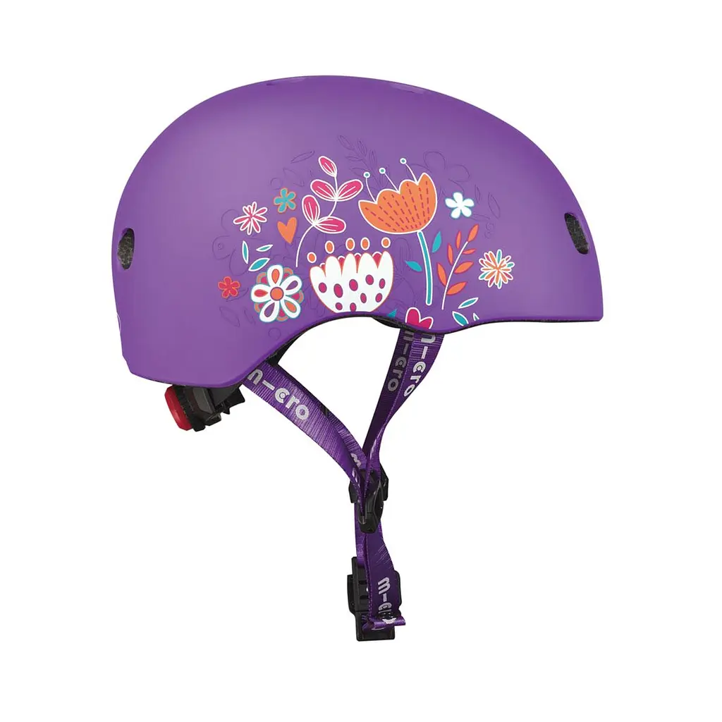 Захисний шолом MICRO - ФІОЛЕТОВИЙ З КВІТАМИ (52-56 cm, M) Micro AC2138BX - фото 5