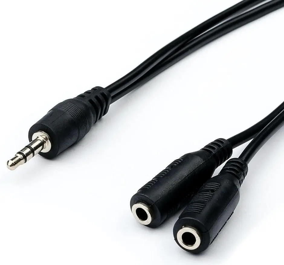 Адаптер-переходник Atcom 16850 Mini-Jack 3.5 папа 2 х Mini-Jack 3.5 мама 10 см - фото 2