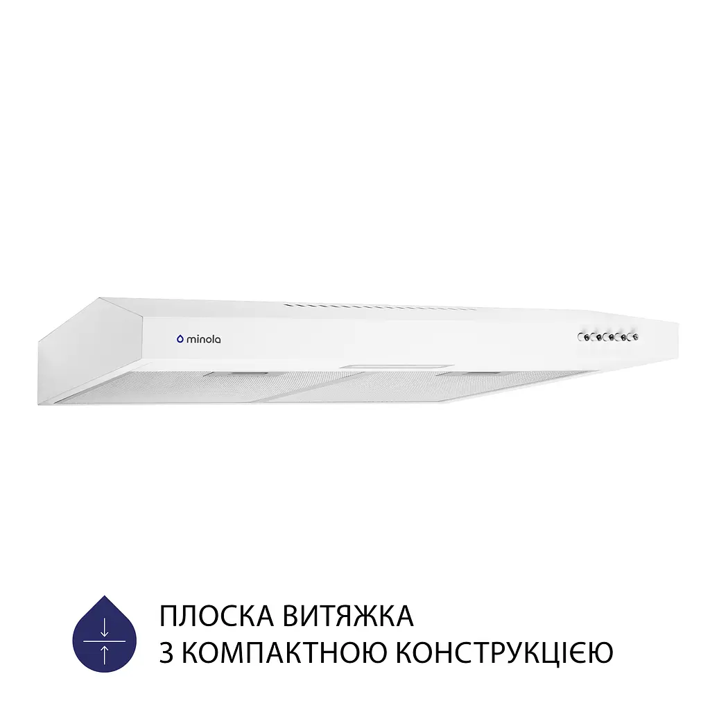 Витяжка плоска MINOLA HPL 613 WH - фото 2