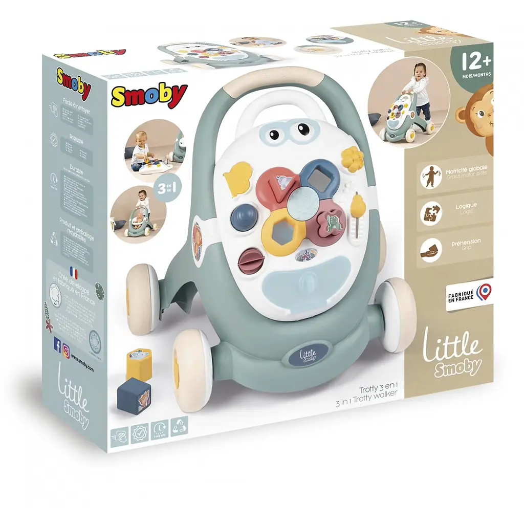 Навчально-ігровий центр Smoby Little 3 в 1 зі з’ємною панеллю (140304) - фото 2