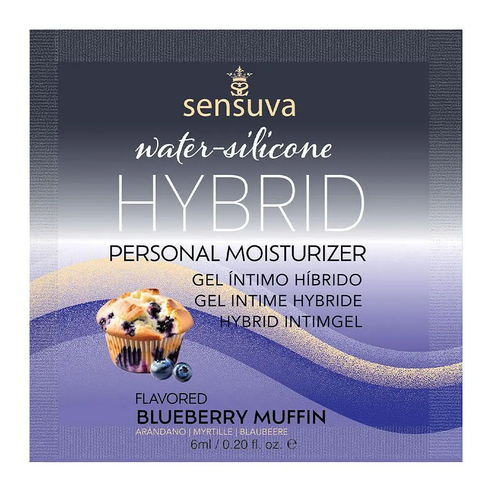 Пробник Sensuva - Hybrid Formula Blueberry Muffin - лубриканта на гібридній основі, 6 мл