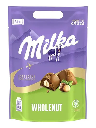 Шоколад Milka Wholenut Exclusive Travel Collection 300 г