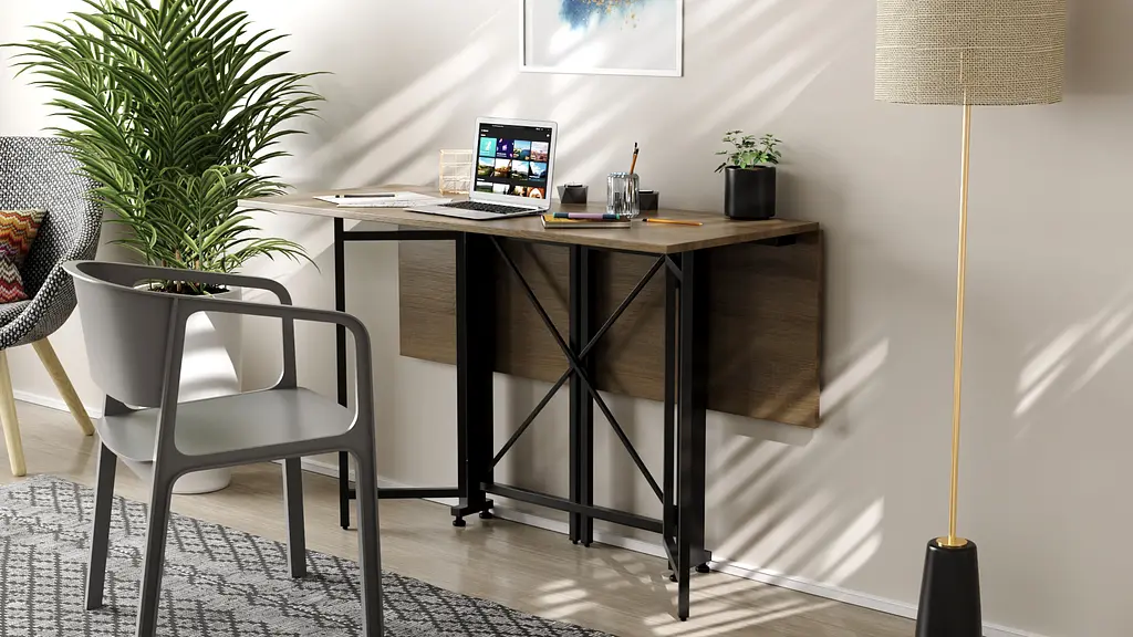 Стіл-книга трансформер Спайдер Ferrum-decor 750x1150x880 Чорний метал ДСП Дуб Сонома Трюфель 16 мм (FRD-105092) - фото 8