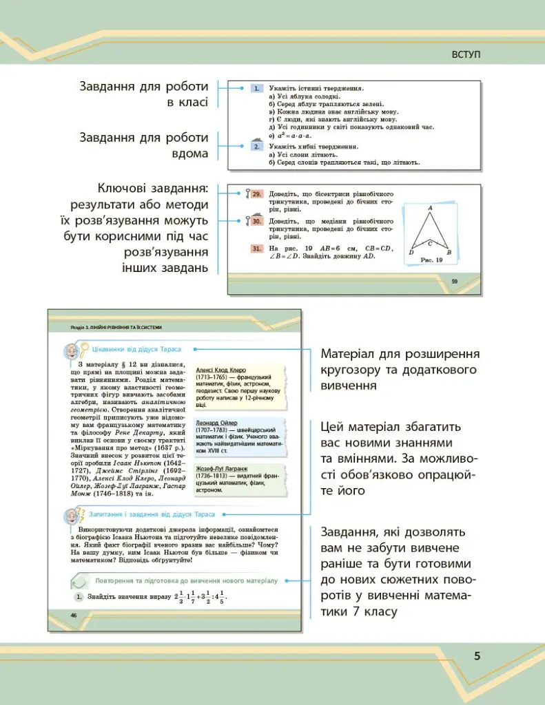 Математика. Підручник інтегрованого курсу для 7 класу ЗЗСО у 2-х частинах. Частина 1 - Олександр Школьний - фото 6
