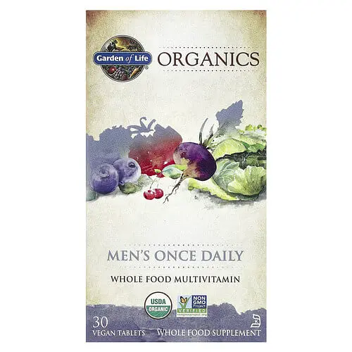 Вітаміни для чоловіків Organics Men's Once Daily 30 Tablets Garden of Life vit0006202