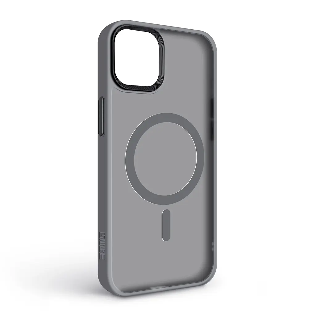 Чехол для Apple iPhone 15 Plus, Uniq MagCase, серый, противоударный, панель-накладка с магсейф, ударопрочный TPU+PC, с магнитом MagSafe, поддержка полноценной беспроводной зарядки, ArmorStandart (ARM75279) - фото 2