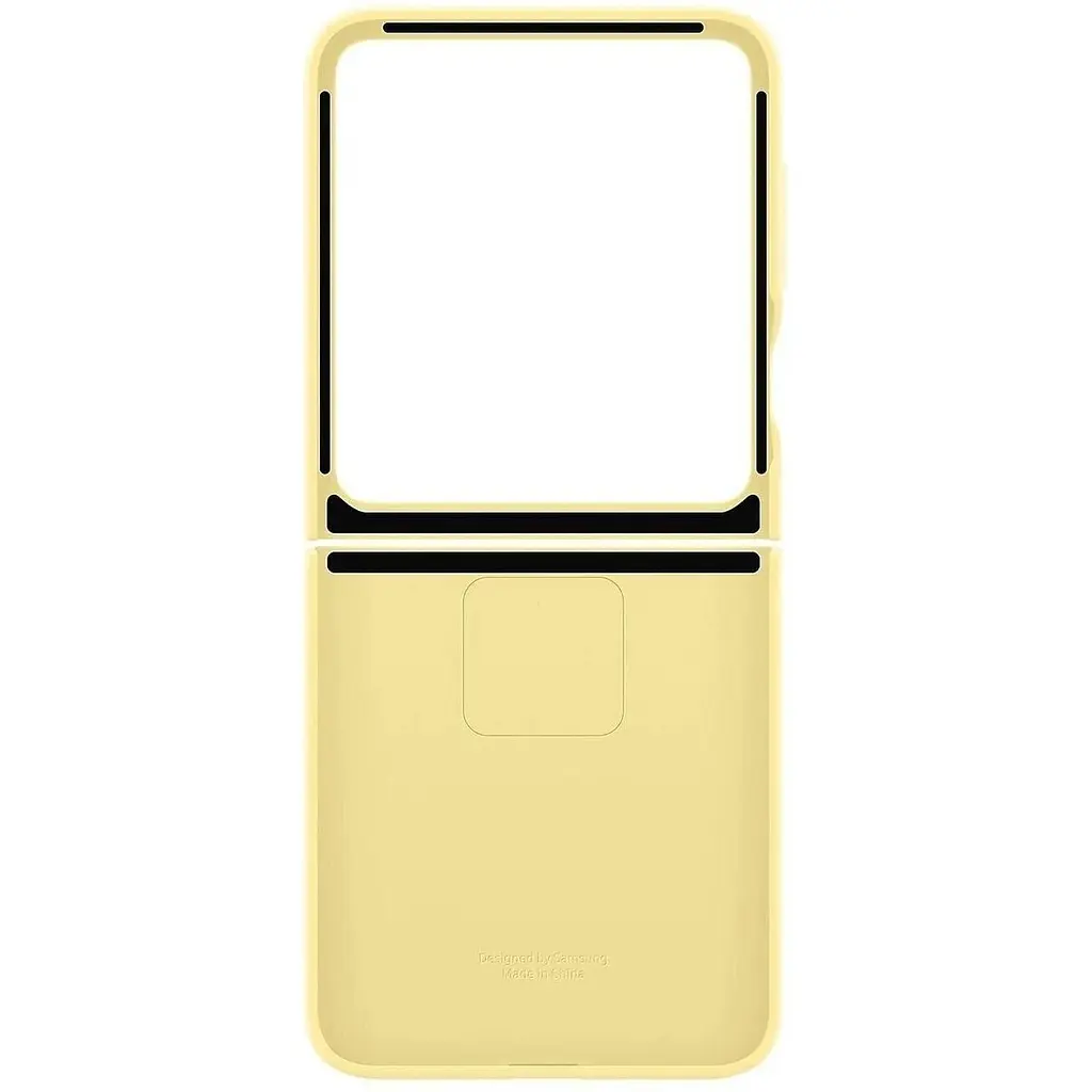 Оригінальний силіконовий чохол із кільцем Silicone Cover with Ring для Samsung Galaxy Z Flip6/Flip 7 FE/ Flip5 Yellow EF-PF741TYEGUA SM-F741/SM-F761/SM-F731 - фото 6