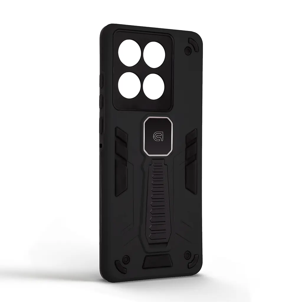 Чехол для Motorola Edge 60 Fusion 5G/60 5G, Proover, черный, с подставкой и магнитом, противоударный, ударопрочный, бронированный, панель-накладка, защита всего корпуса, термополиуретан (TPU) + поликарбонат (PC), ArmorStandart (ARM85743) - фото 2