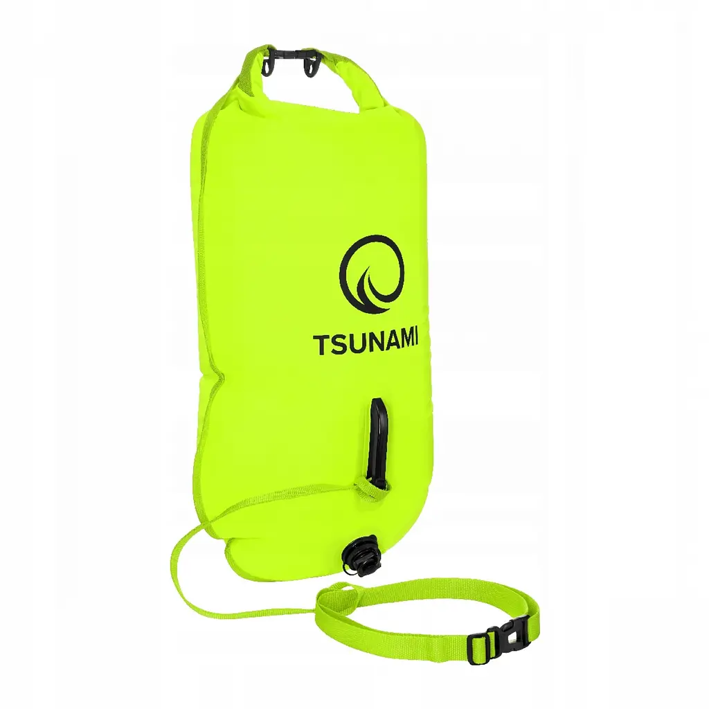 Буй для плавання TSUNAMI надувний 2 в 1 Yellow (P-5907739314024) - фото 3