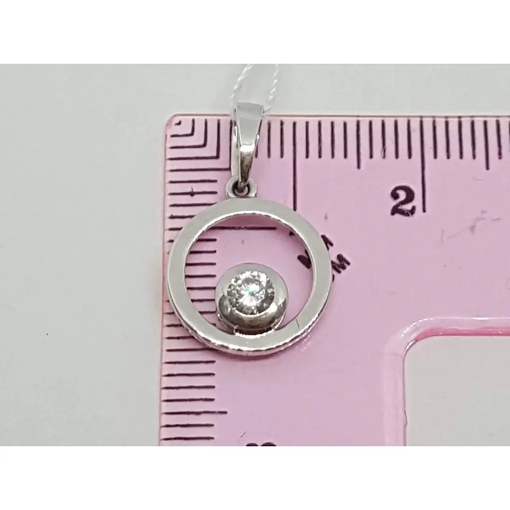 Золота підвіска Столична Ювелірна Фабрика з фіанітом. 440432Б - фото 3