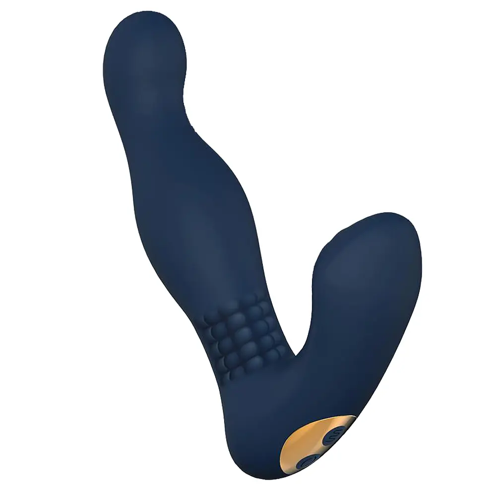 Вібростимулятор простати Dreamtoys Goddess Collection Arges, 14.8 см синій - фото 2