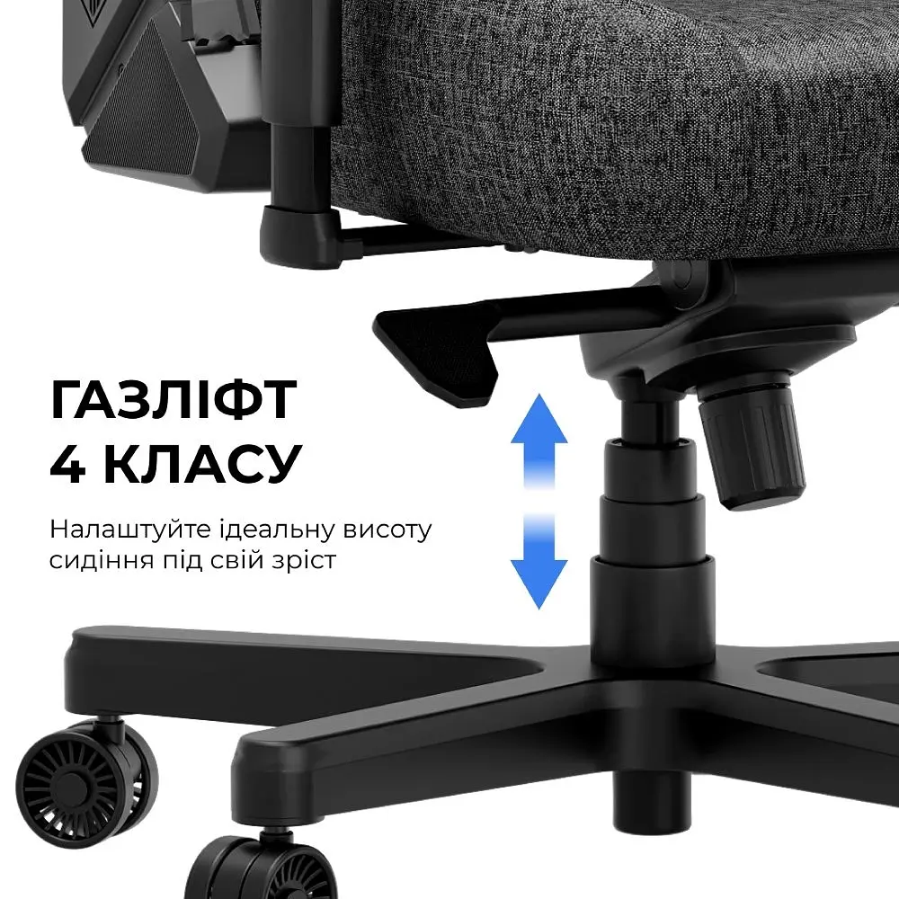 Крісло ігрове Anda Seat Kaiser 3E XL Grey Fabric (AD23YC-XL-09-G-CF-G01) - фото 11