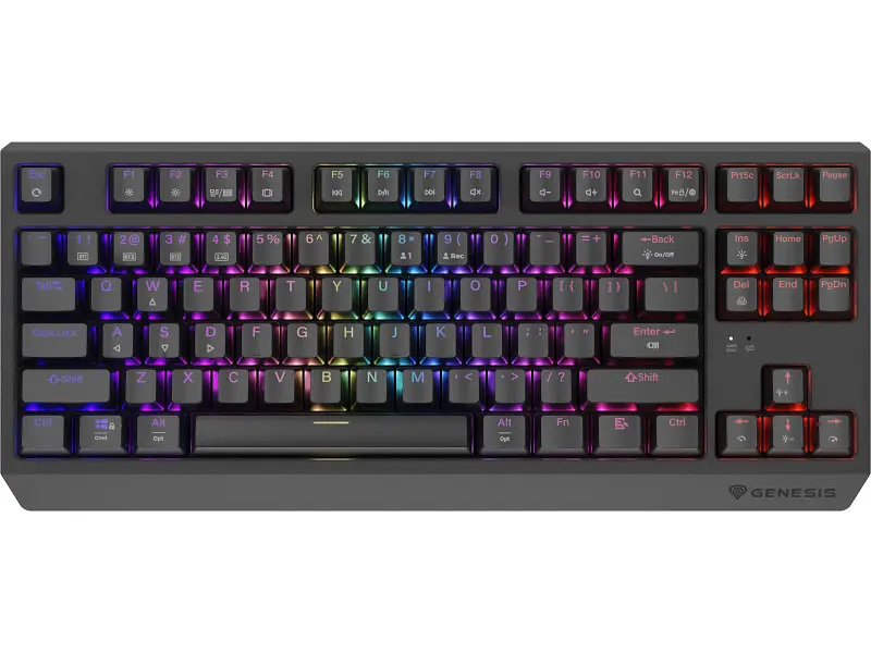 Клавіатура Genesis Thor 230 TKL Wireless RGB Outemu Red Black (NKG-2106)