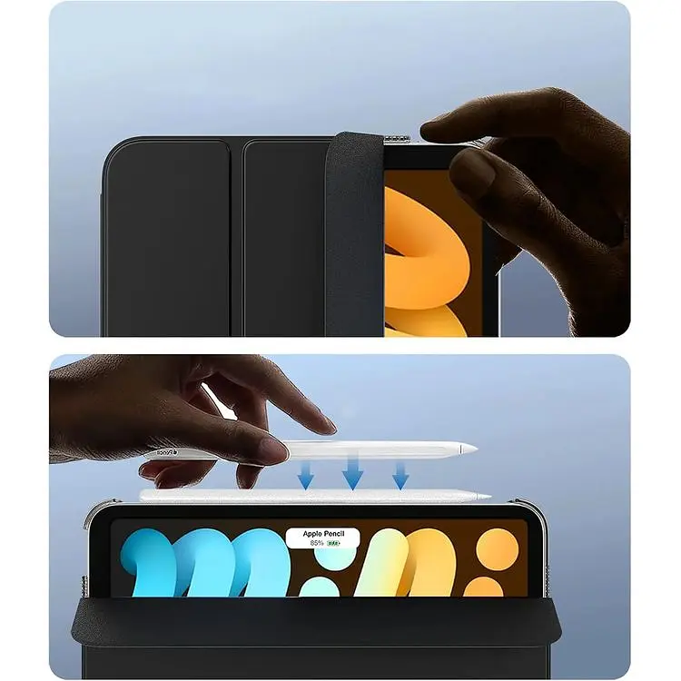 Чохол-книжка BeCover Tri Fold Hard для Apple iPad Mini 7 2024 Black (712450) - фото 3