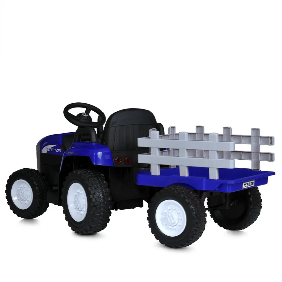 Дитячий електромобіль-трактор Bambi Racer M 6038EBLR-4 (2) до 30 кг - фото 3