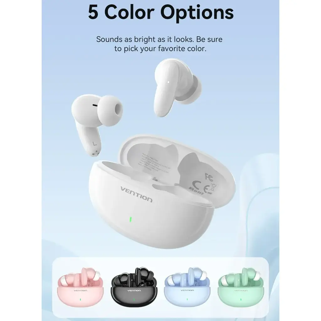 Наушники TWS Vention Elf Earbuds E01 Blue - фото 4