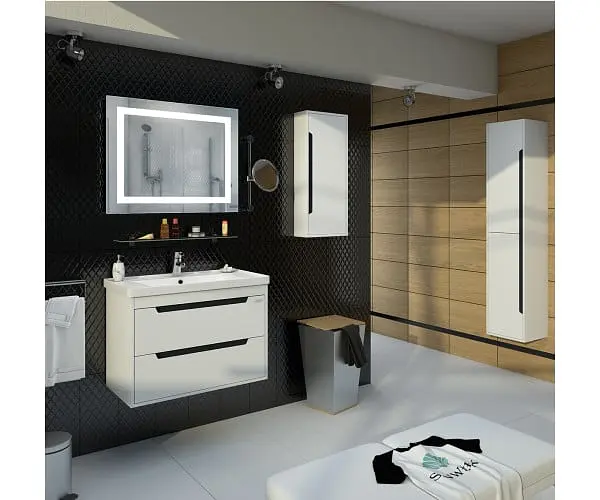 Дзеркало Sanwerk з підсвіткою ЛАВА "Квадра" 100*65 (ZL0000163) - фото 2