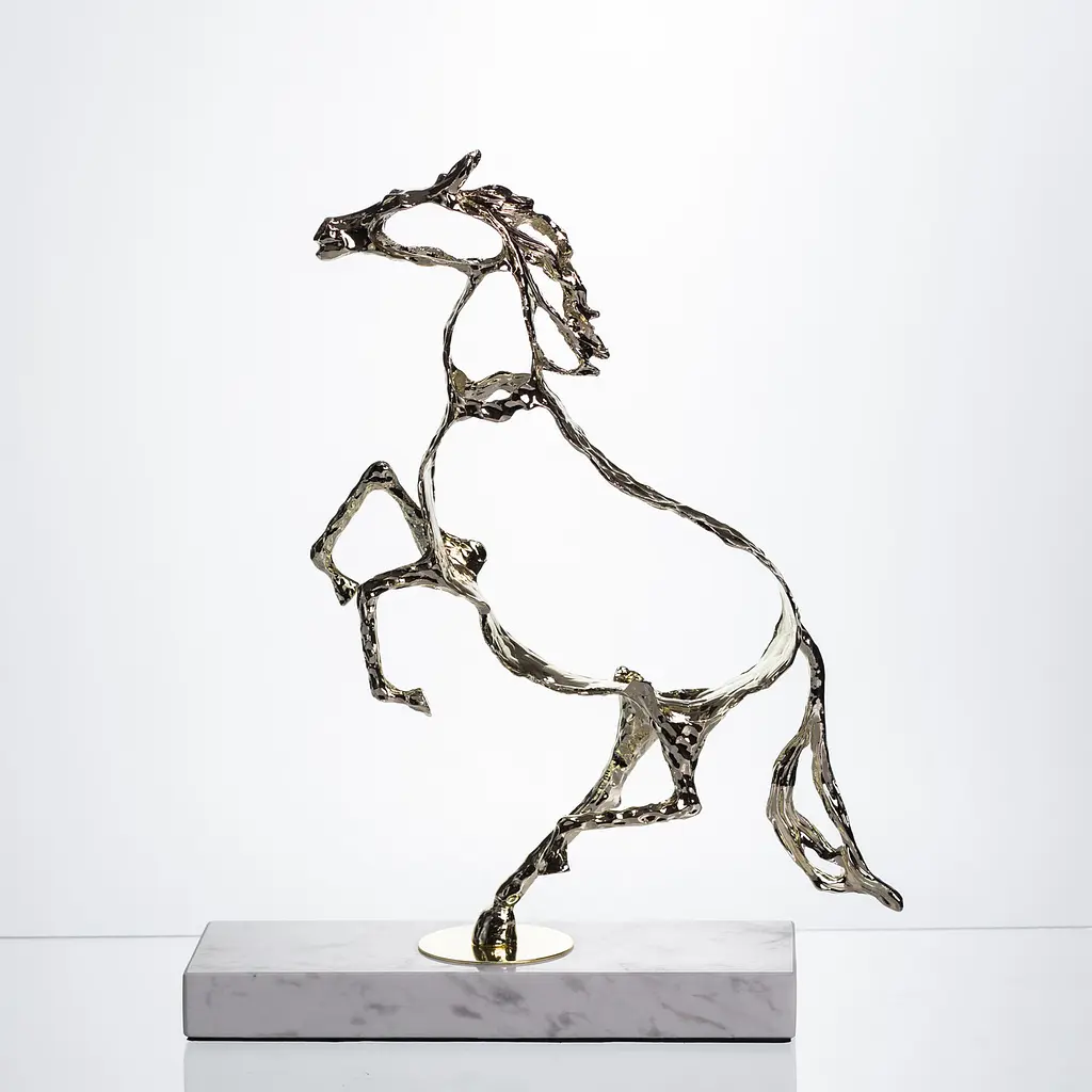 Декоративна фігурка Yiwu Horse 28х8.5х34 см металева статуетка колекційна для дому настільний декор HP-7-8 - фото 8