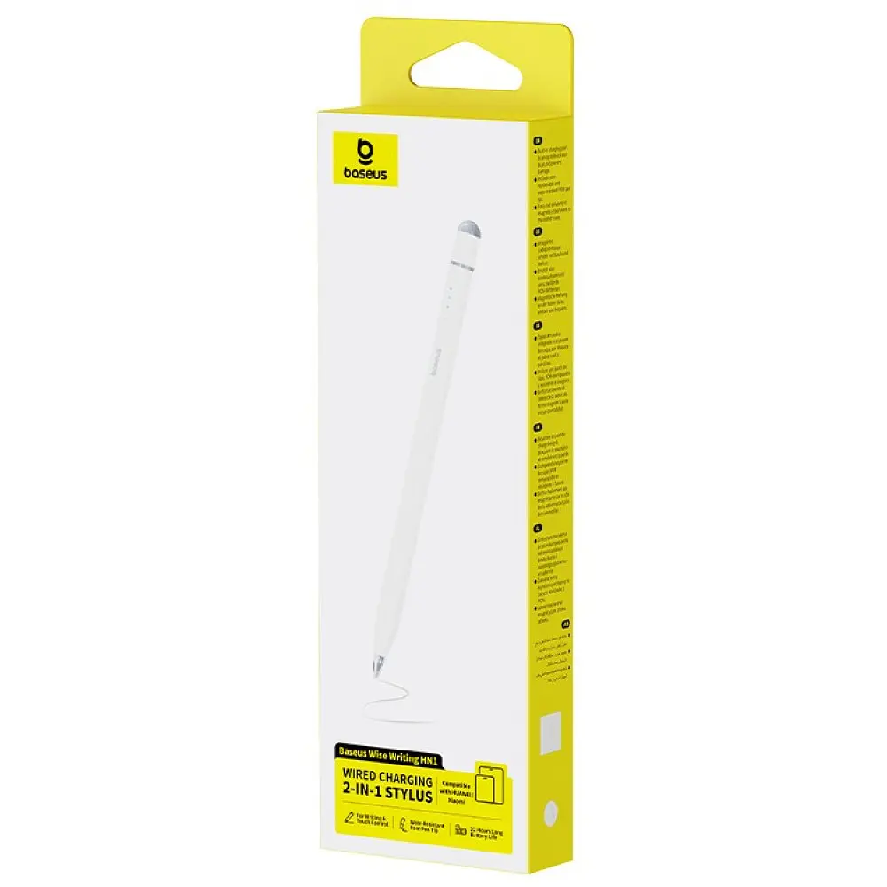 Стилус Baseus Wise Writing HN1 Universal Version Wired Charging 2in1 Stylus For HUAWEI XIAOMI (B0004F01) - фото 4
