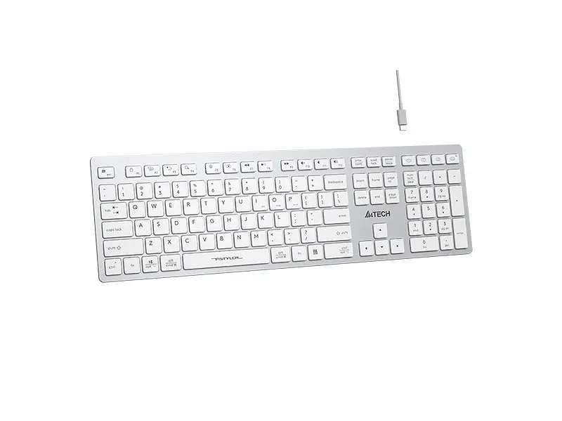 Клавіатура A4Tech Fstyler FBX50C White - фото 3