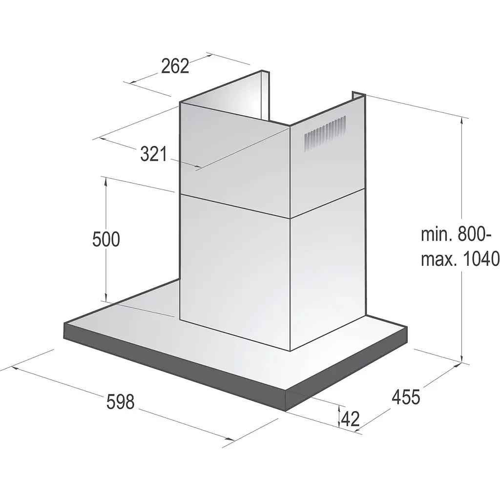 Витяжка Т-подібна Gorenje WHT6SYW [142696] - фото 5
