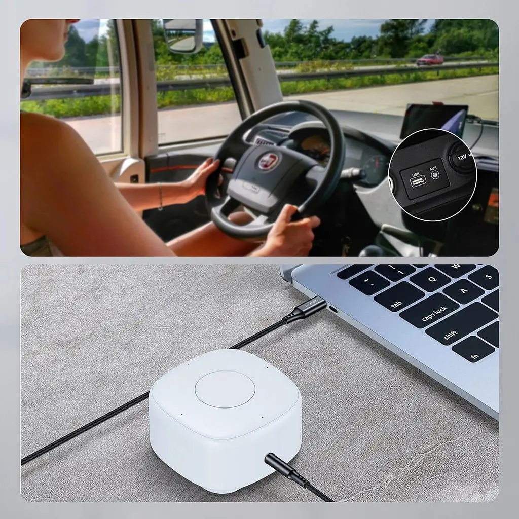 Аудіо-кабель Choetech AUX Lightning - TRS Audio 3.5мм M/M 2м (AUX009) - фото 2