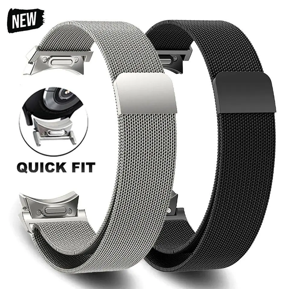 Ремінець для фітнес-браслета Grand Samsung Watch 4 Milanese Loop міланська петля металева - фото 2
