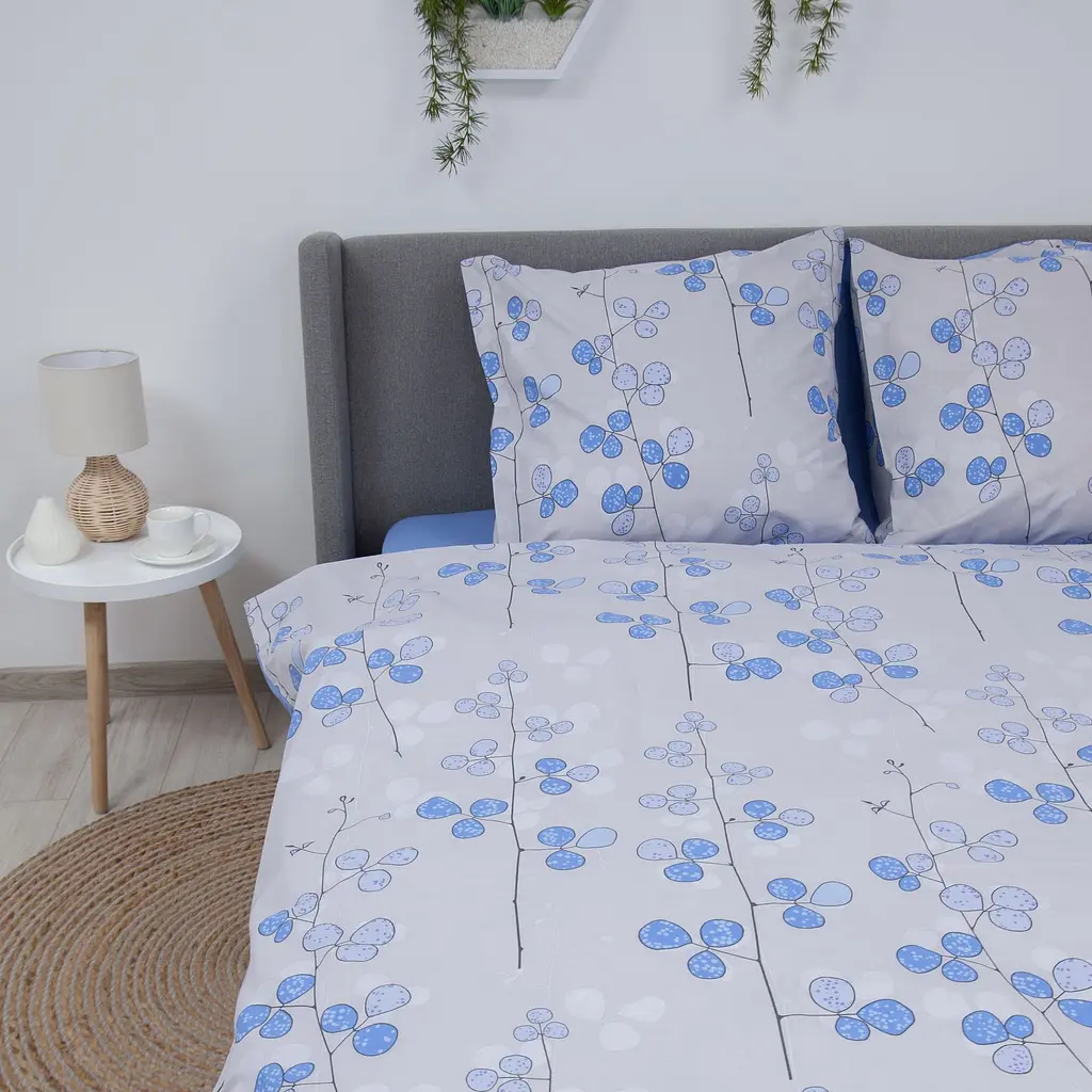 Комплект постільної білизни ТЕП Soft dreams Blue Flowers сімейний (2-03860_29163) - фото 4