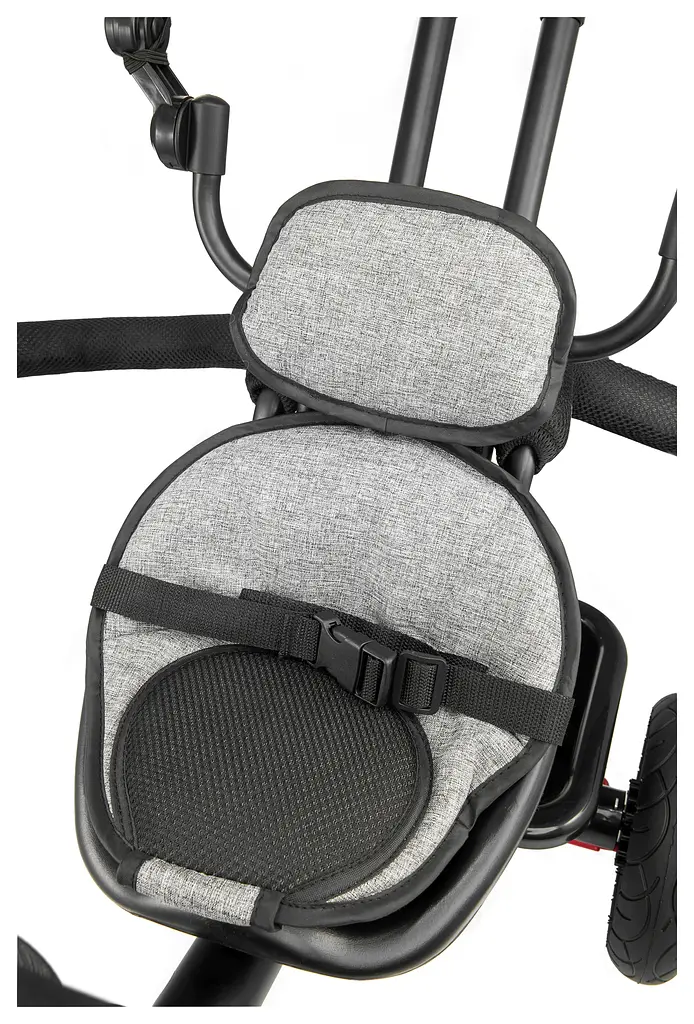 Детский трехколесный велосипед HyperMotion Tobi Frey с родительской ручкой 10" 8" Grey (HYP TOBI FREY GREY) - фото 8