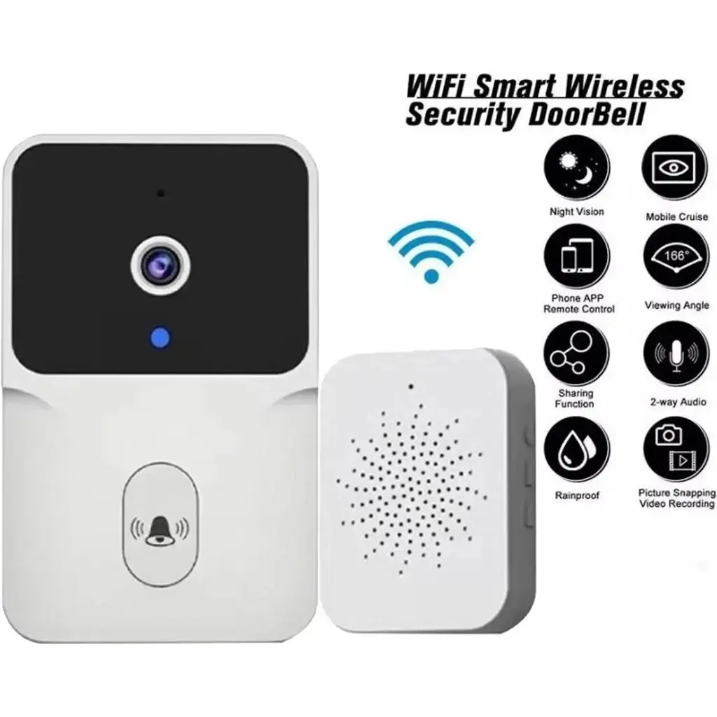 Розумний відео-дзвінок Xingmos WIFI Doorbell X10PRO Білий - фото 4