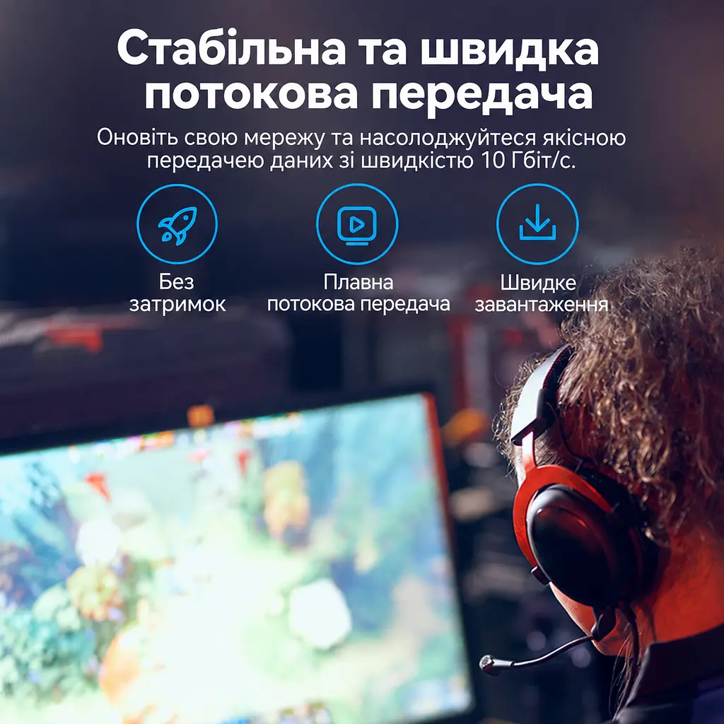 Мережевий кабель Ethernet Vention 1,5 м патч-корд RJ45 штекер на RJ45 штекер Cat6A до 10 Гбіт/с кутові роз'єми 90° з обертанням на 360° тонкий діаметром 2,8 мм неекранована вита пара UTP жили з безкисневої міді смуга частот 500 МГц чорний (IBOBG) - фото 14