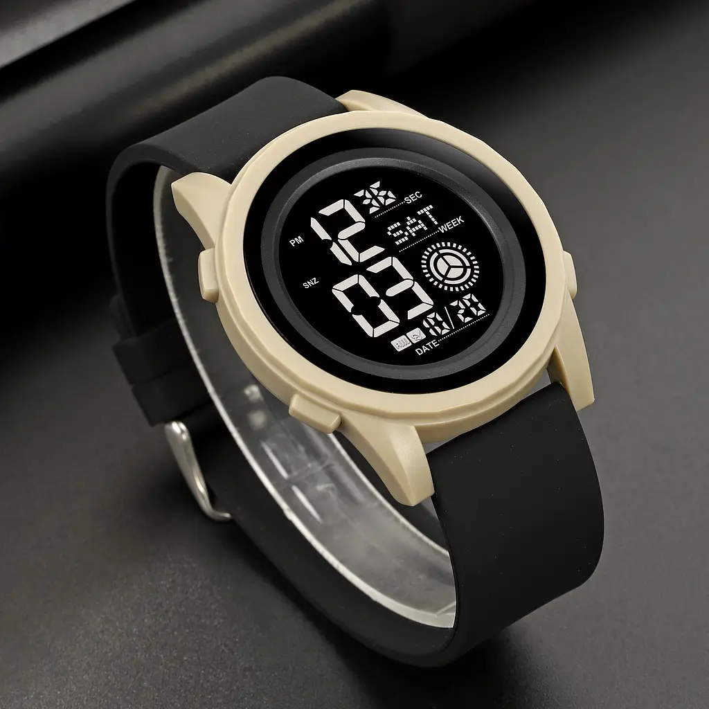Годинник наручний чоловічий 2082KHBK Khaki-Black Skmei acs0030315 - фото 4