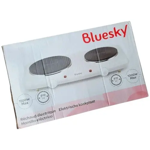 Настольная двухконфорочная плита электрическая Bluesky переносная 2500 Вт - фото 8