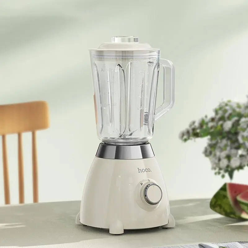 Блендер Hoco HE33 Electric Retro Juicer 500 Вт (1,5 л) Milky White - фото 3