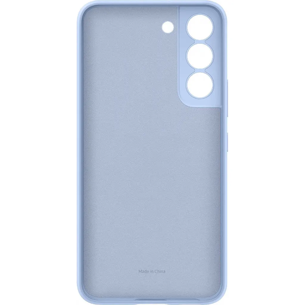 Оригінальний силіконовий чохол Silicone Cover для Samsung Galaxy S22 (S901) EF-PS901TLEGRU Artic Blue - фото 8