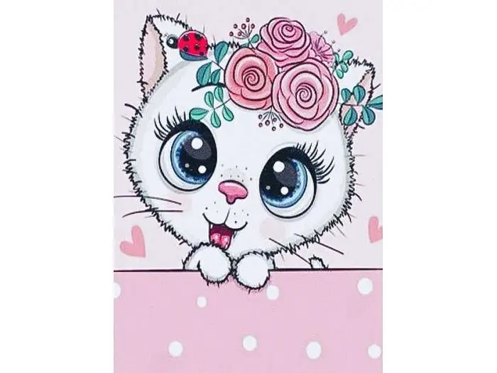 Алмазна мозаїка Кошеня, TK Group (20х30 см)